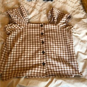 NWT Plaid Madewell Button Down Top